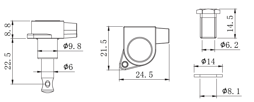 M-1614 尺寸图