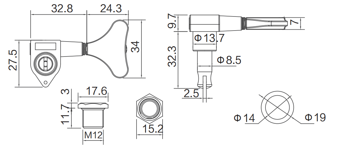 MB-1001 尺寸图